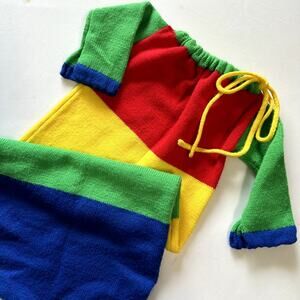 Vintage Handknit ColorBlock Bunting Sleep Sack